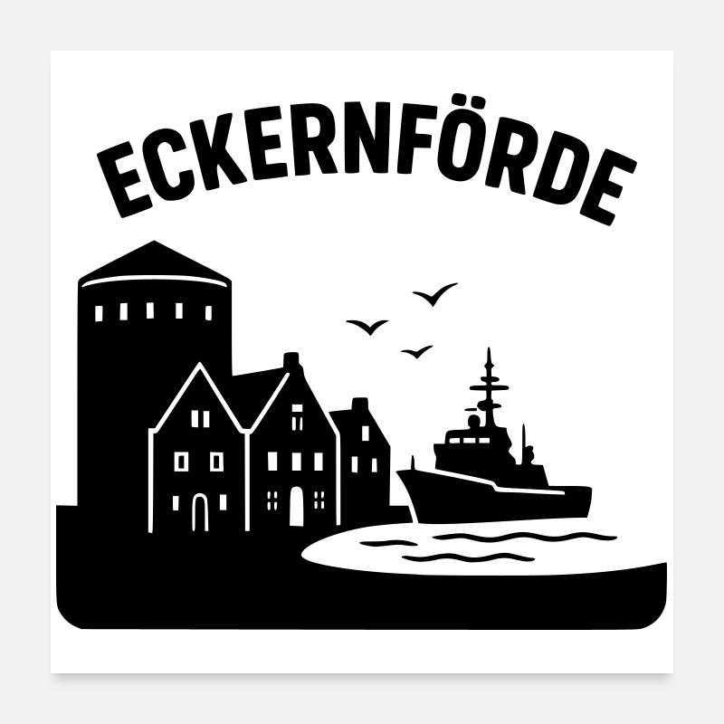 eckernförde schleswig holstein Poster 60x60 cm