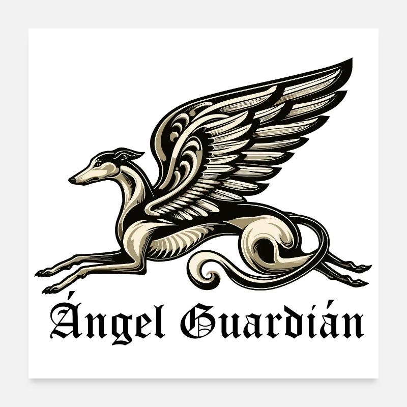 Ángel Guardián Nr3 E Poster 60 x 60 cm