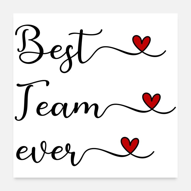 Team Poster 60x60 cm