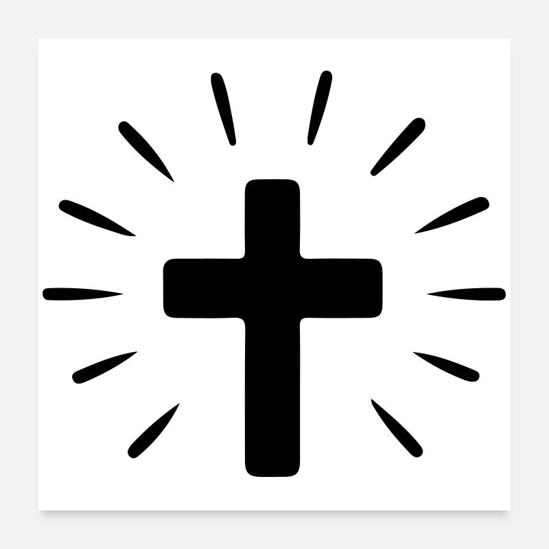 Croix Sainte Foi Poster 60 x 60 cm