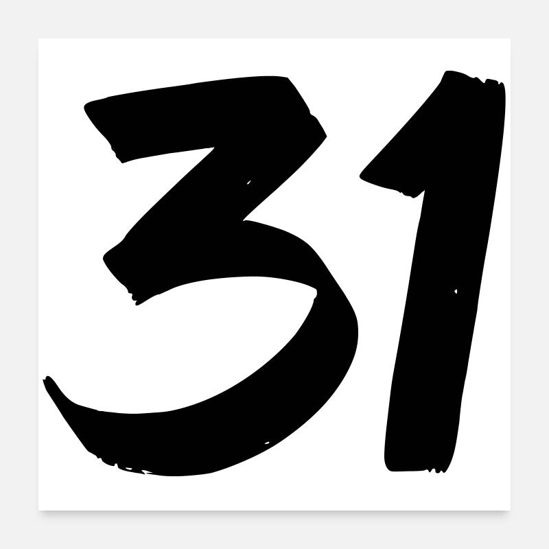 31 Poster 60 x 60 cm