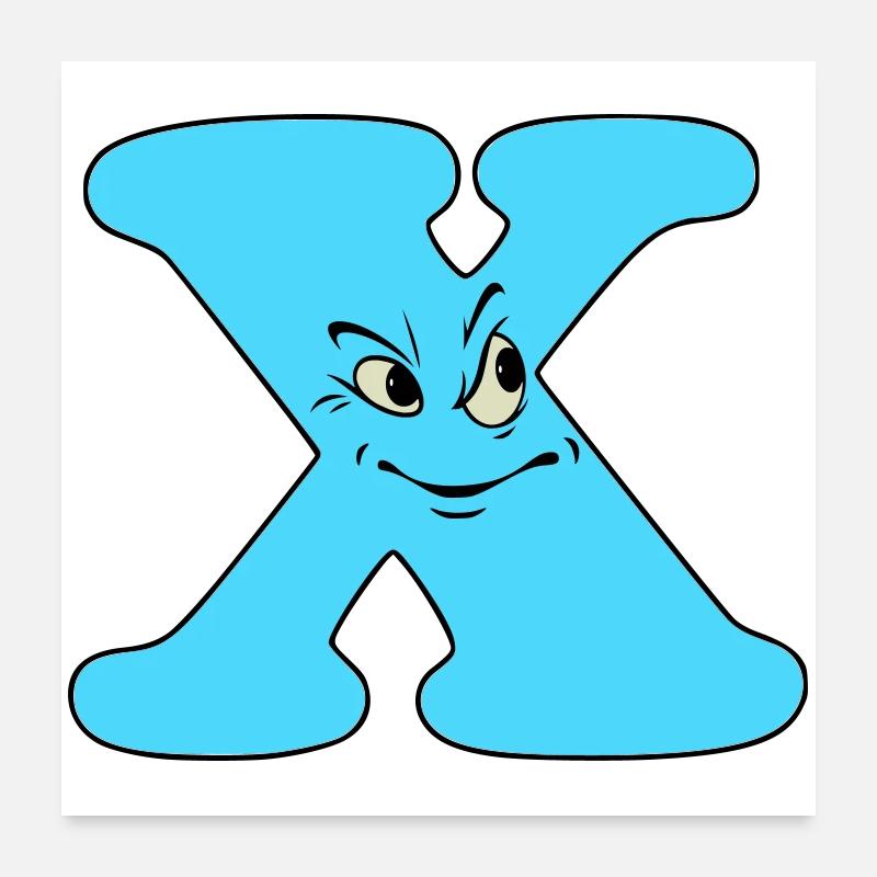 X Poster 60 x 60 cm