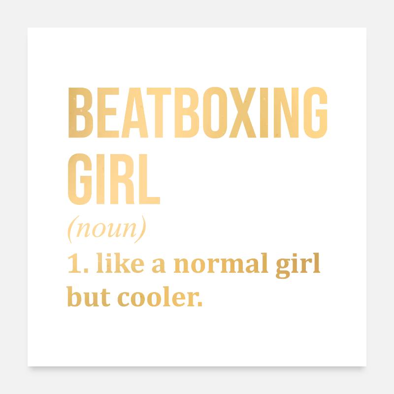 Beatboxen Poster 60x60 cm