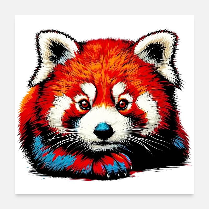 Petit panda Poster 60 x 60 cm