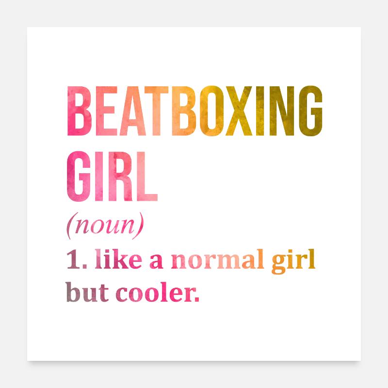 Beatbox Poster 24" x 24" (60x60 cm)