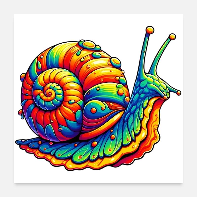 Escargot Poster 60 x 60 cm