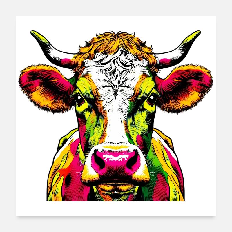 Kuh Poster 60x60 cm