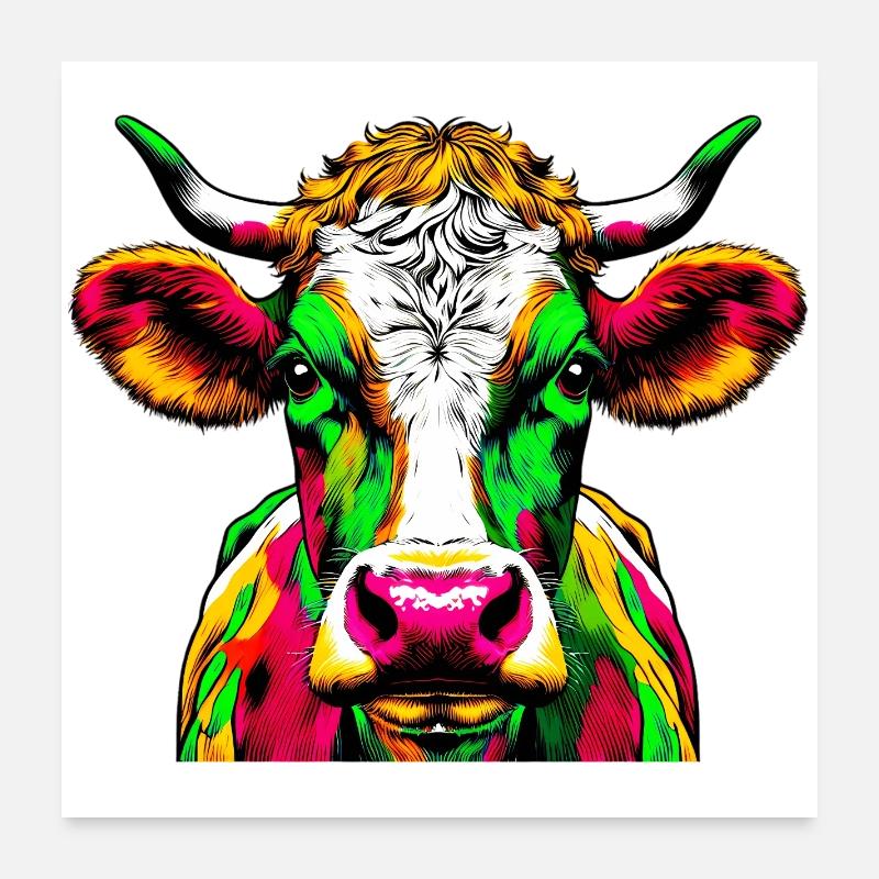 Kuh Poster 60x60 cm