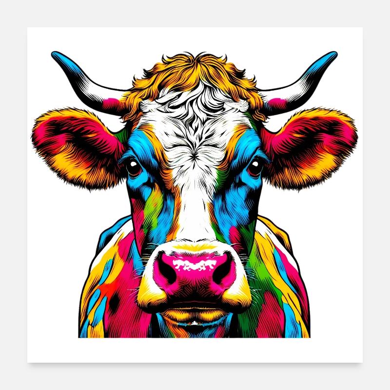 Kuh Poster 60x60 cm