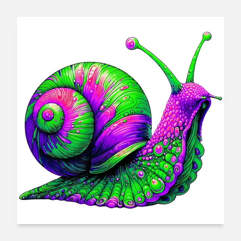 Escargot Poster 60 x 60 cm