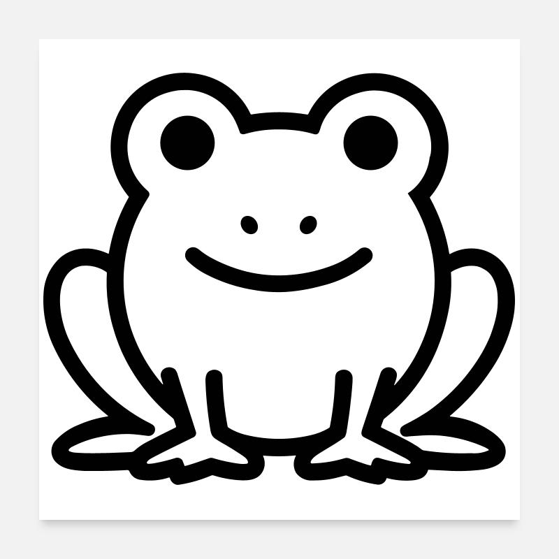Frosch Poster 60x60 cm
