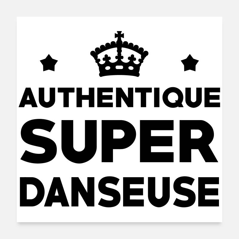 Authentischer Super-Tänzer Poster 60x60 cm