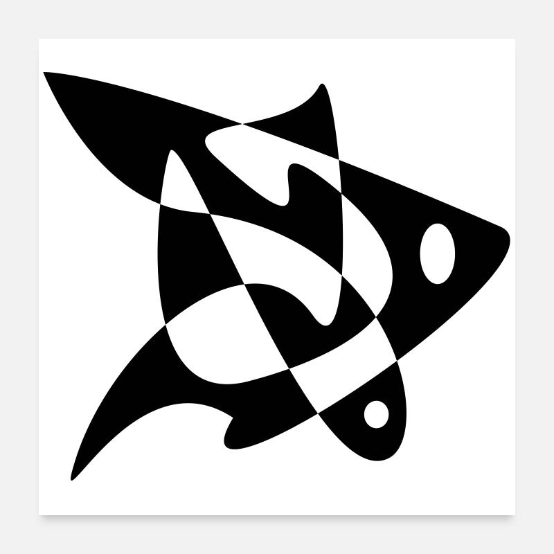 Poisson-Puzzle Poster 60 x 60 cm