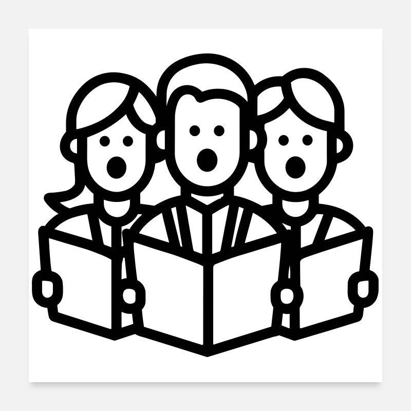 choir Poster 24" x 24" (60x60 cm)