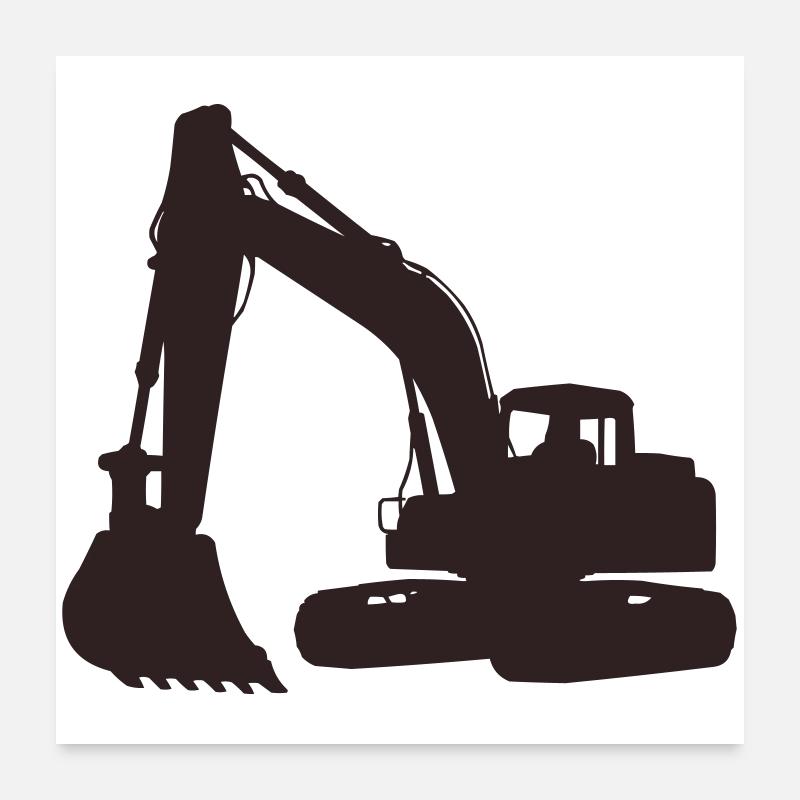 bagger Poster 60x60 cm