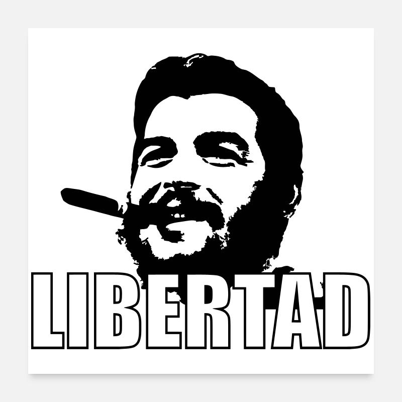 Libertad ! - Poster 60 x 60 cm - blanc