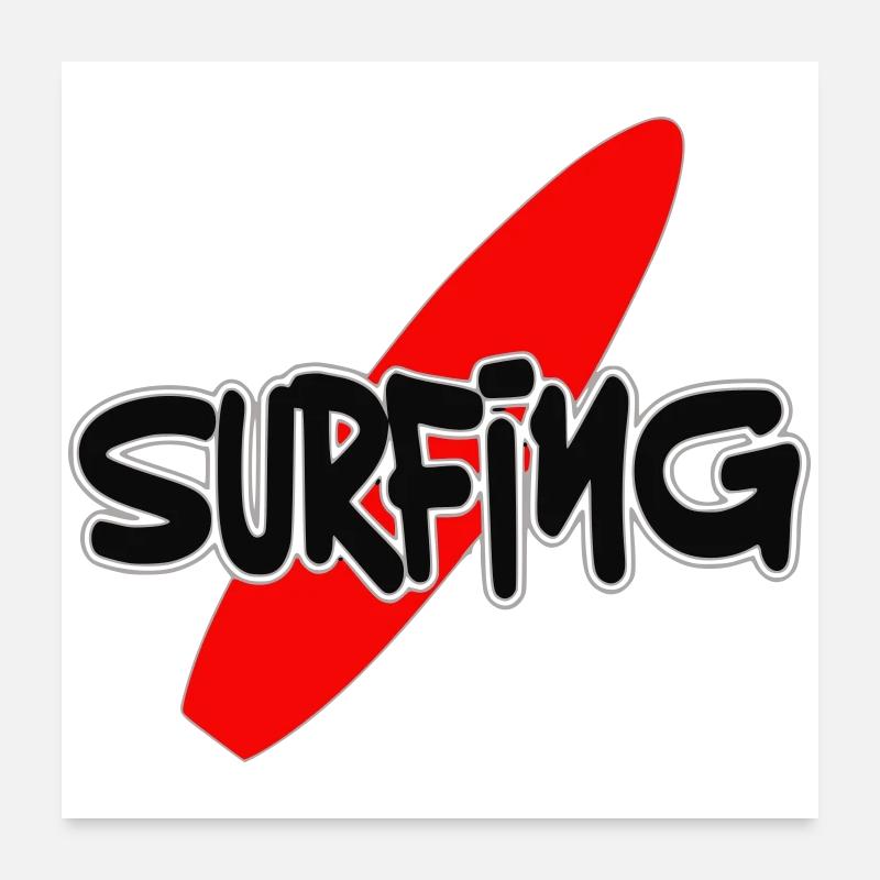 surf Poster 60 x 60 cm