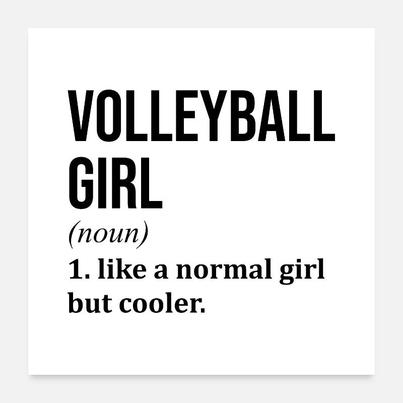 volley-ball Poster 60 x 60 cm
