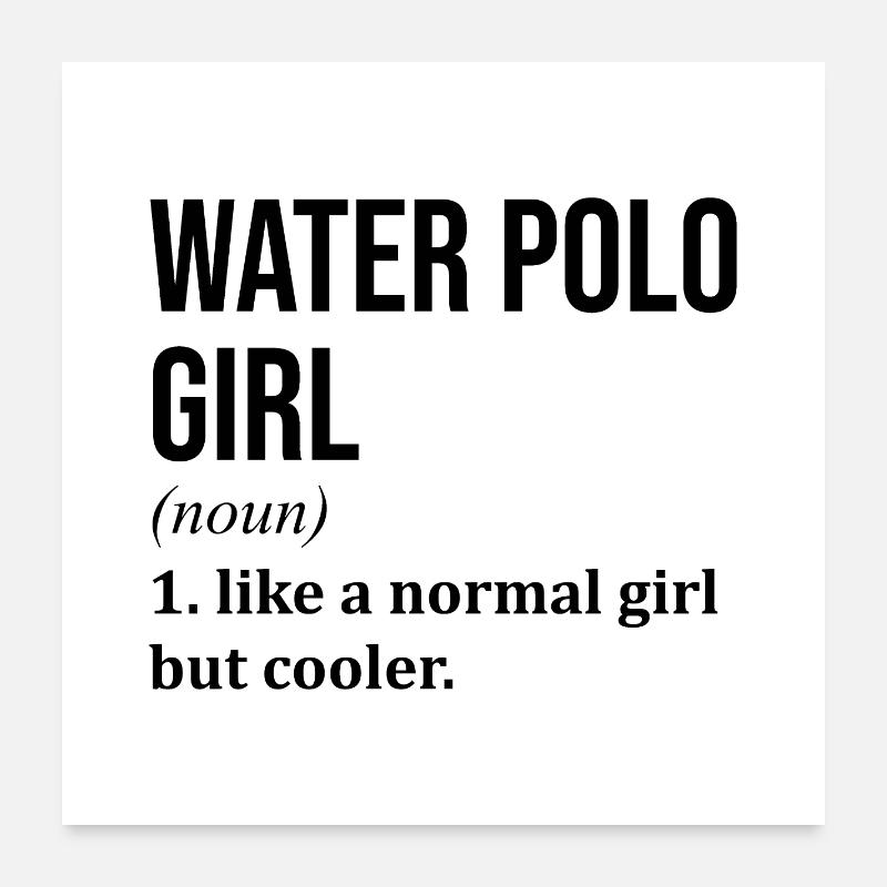 Wasserball Poster 60x60 cm