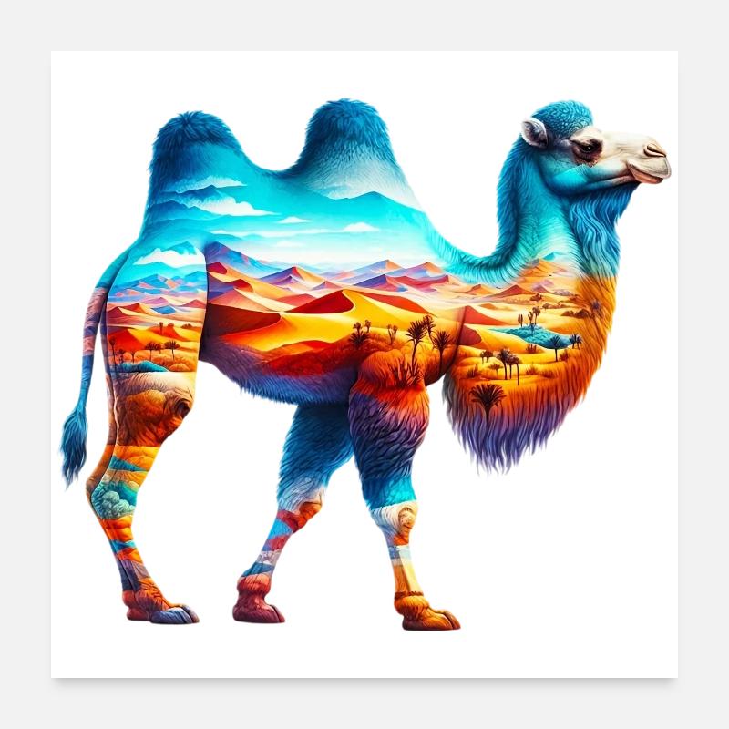 Camel Poster 24" x 24" (60x60 cm)