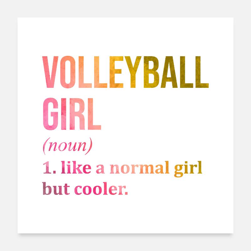 Volleyball - Poster 24" x 24" (60x60 cm) - white