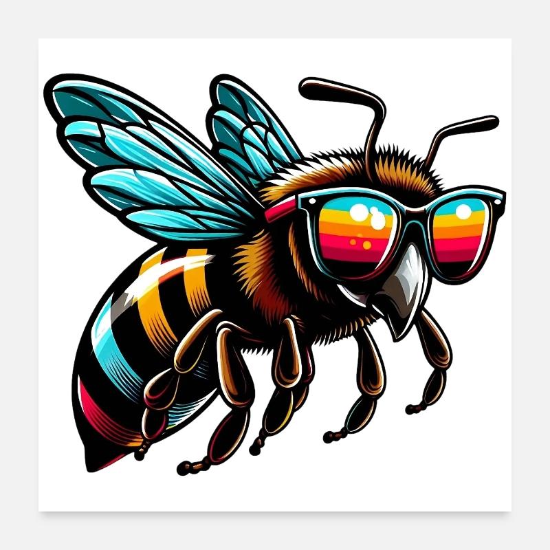 Abeille Poster 60 x 60 cm