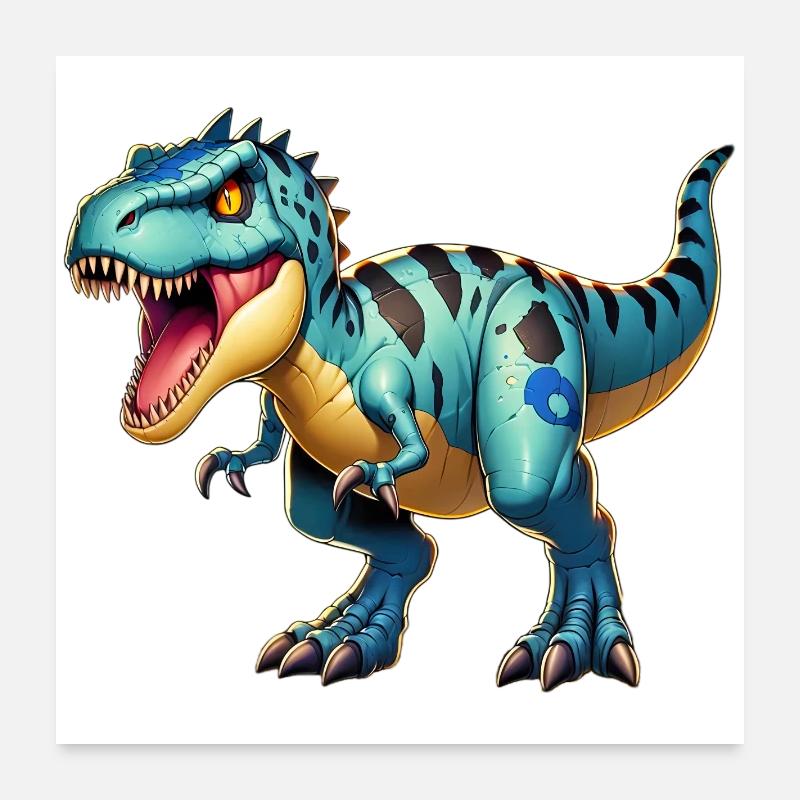 Dinosaure Poster 60 x 60 cm