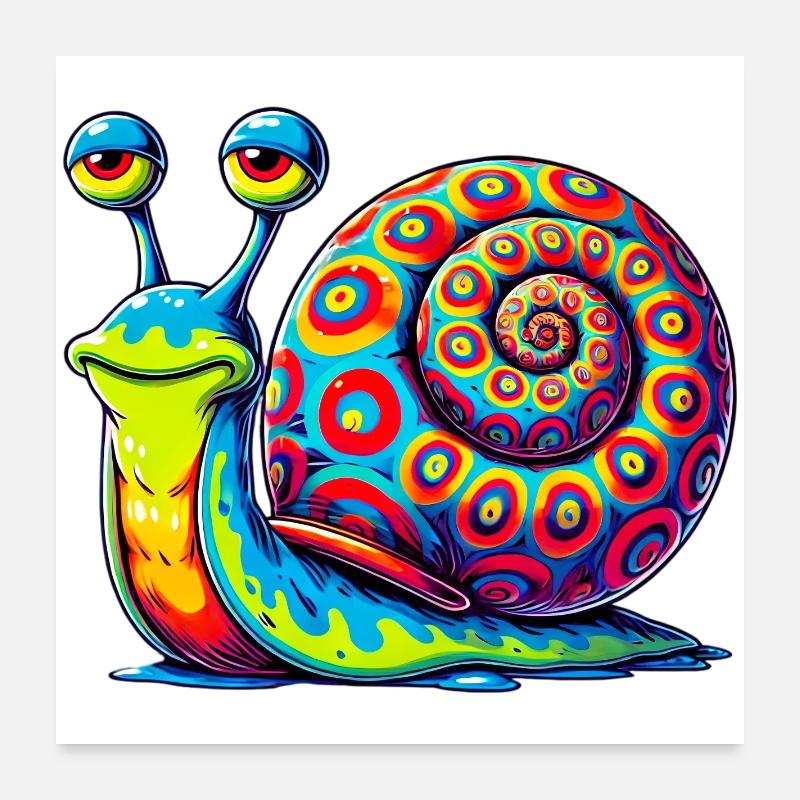 Escargot Poster 60 x 60 cm