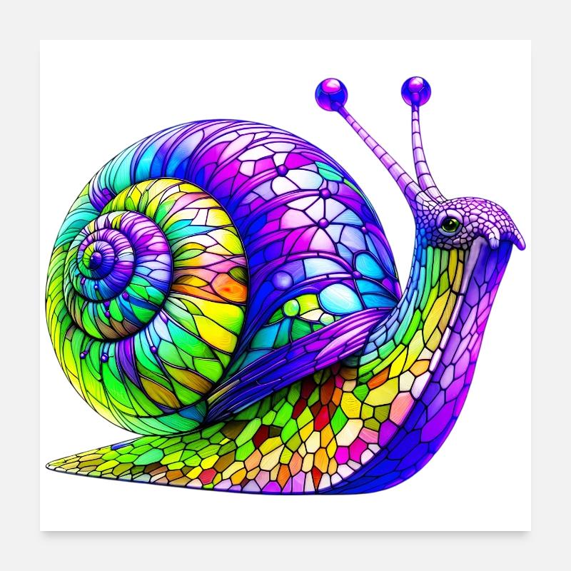 Escargot Poster 60 x 60 cm