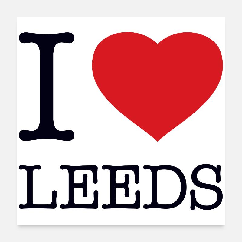 J’ADORE LEEDS Poster 60 x 60 cm