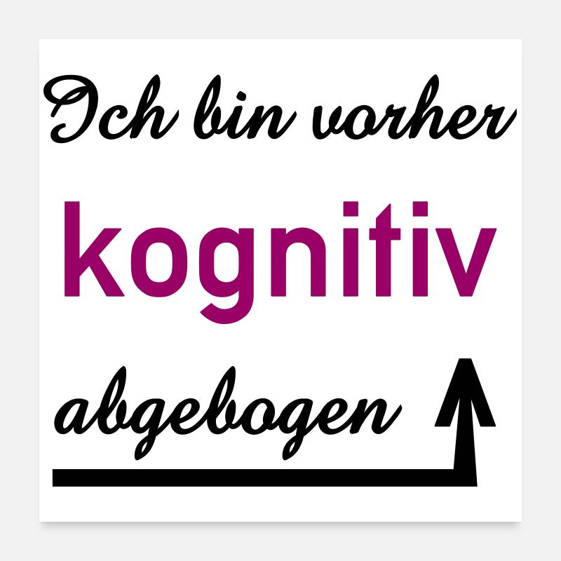 cognitive, saying, communication, interpersonal Poster 24" x 24" (60x60 cm)