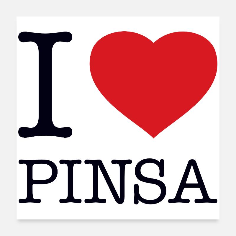 J’adore Pinsa Poster 60 x 60 cm