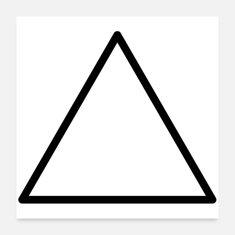 Triangle Poster 60 x 60 cm