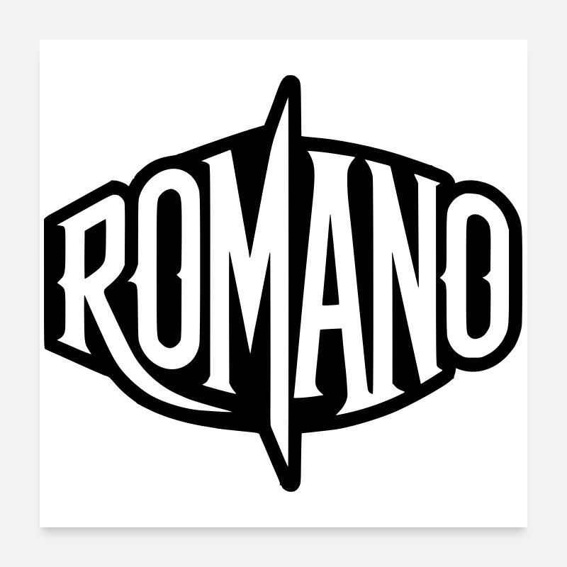 Romano - Romain ou emblème du nom Poster 60 x 60 cm