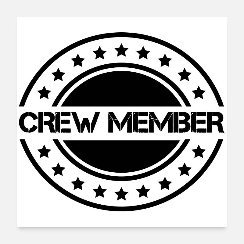 crew_member_sterne Poster 60x60 cm