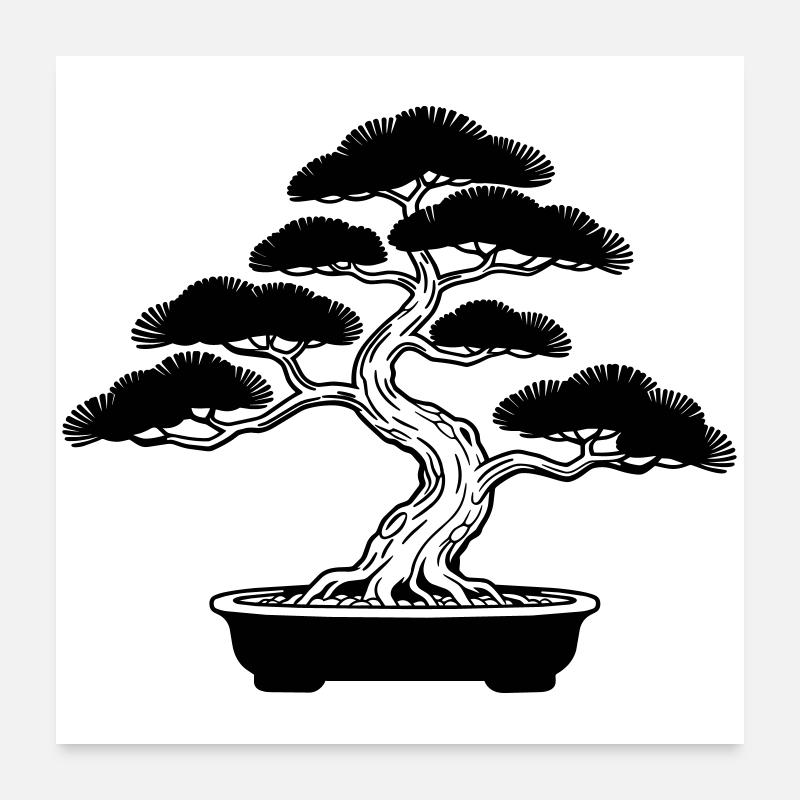 bonsai Poster 24" x 24" (60x60 cm)