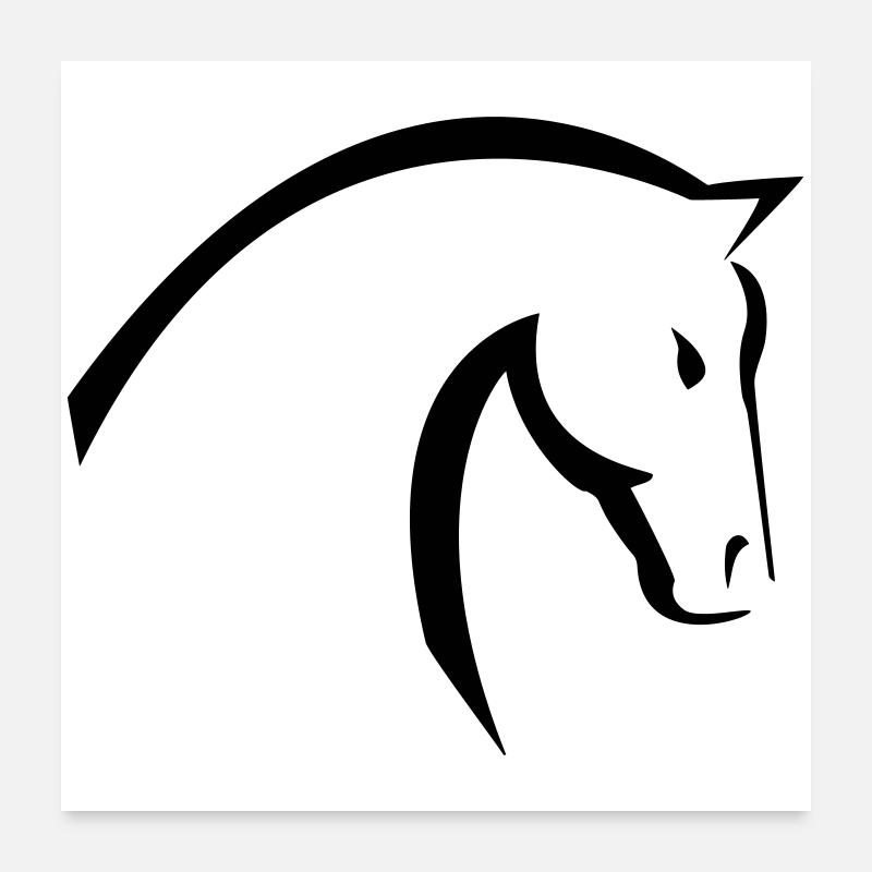 cheval Poster 60 x 60 cm