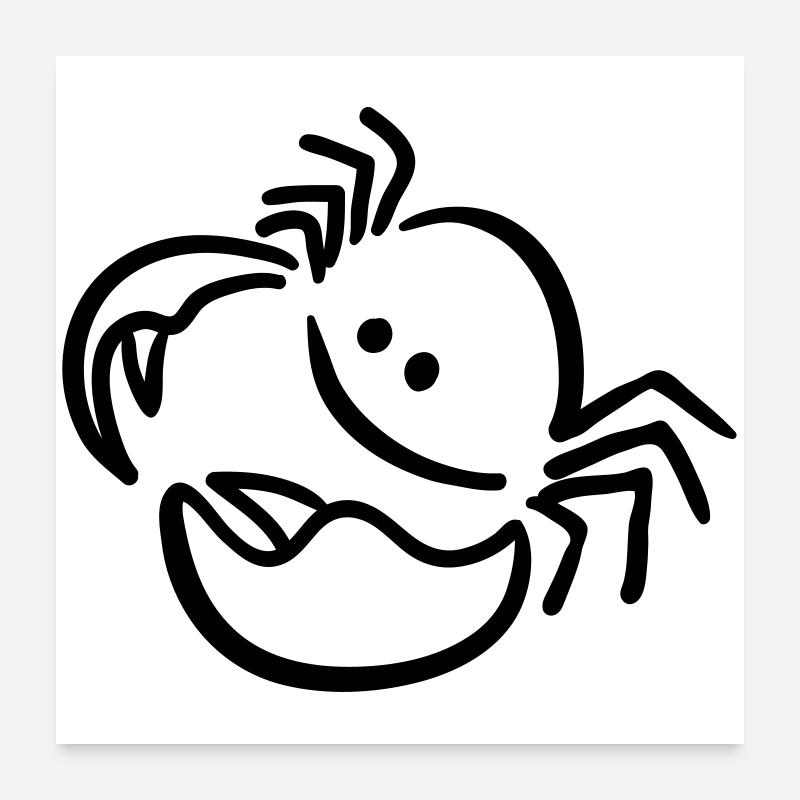 krebs Poster 60x60 cm