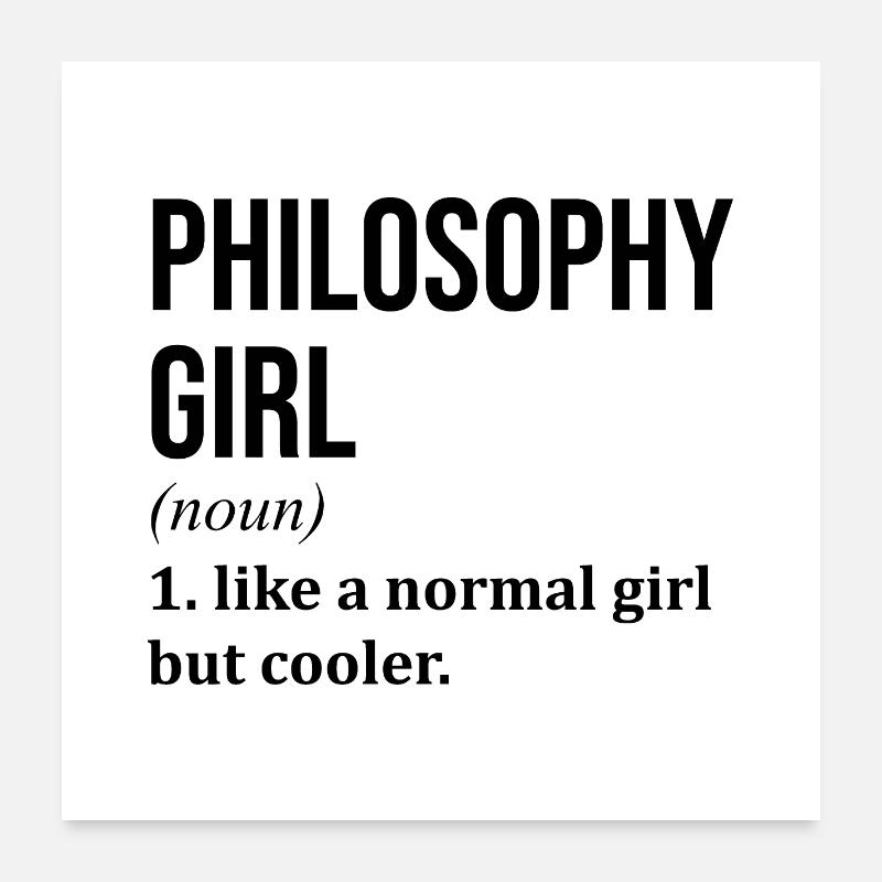 Philosophy Poster 24" x 24" (60x60 cm)