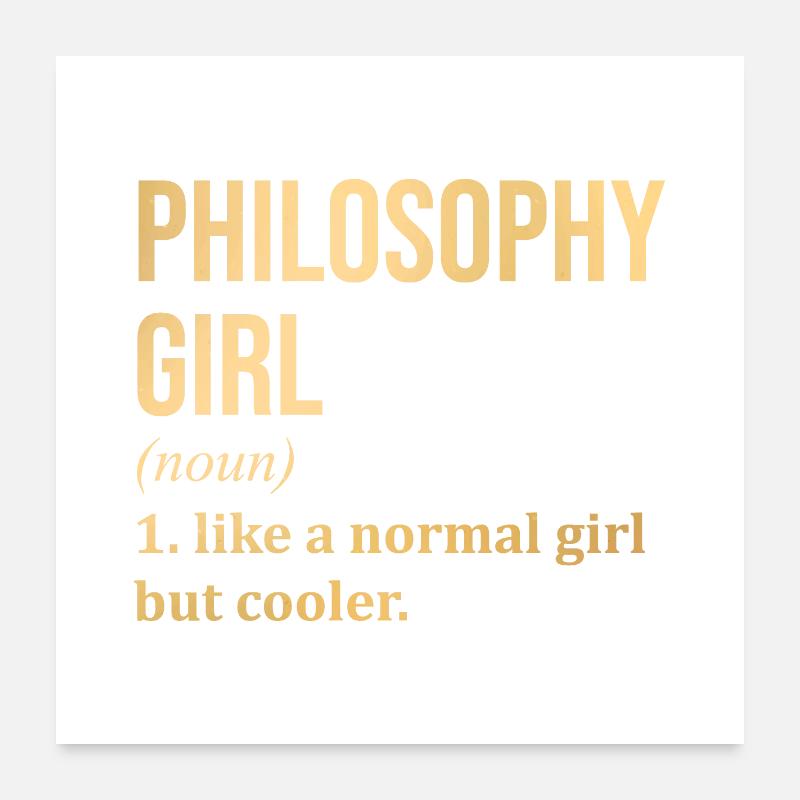 Philosophy Poster 24" x 24" (60x60 cm)