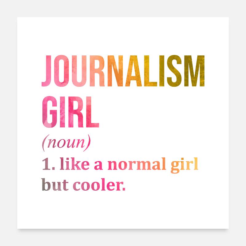 Journalist Poster 24" x 24" (60x60 cm)