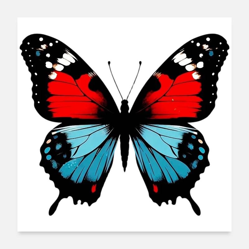 Papillon Poster 60 x 60 cm