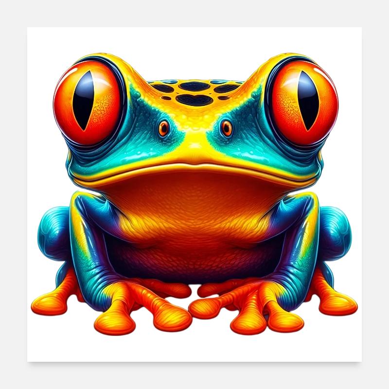 Grenouille Poster 60 x 60 cm