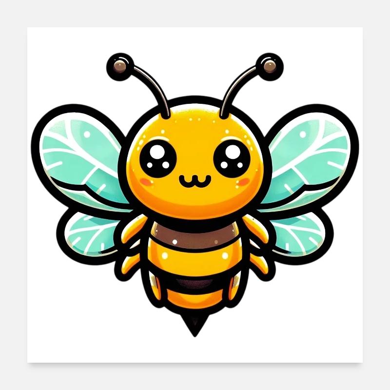 Bee Poster 24" x 24" (60x60 cm)