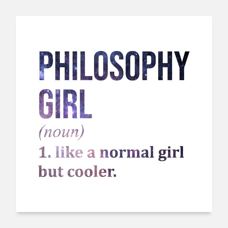 Philosophy Poster 24" x 24" (60x60 cm)