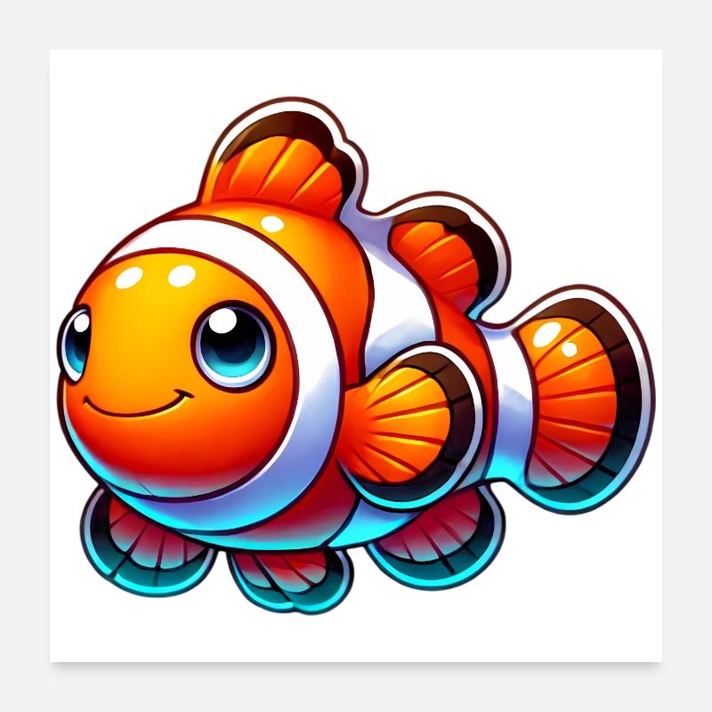 Clownfisch Poster 60x60 cm