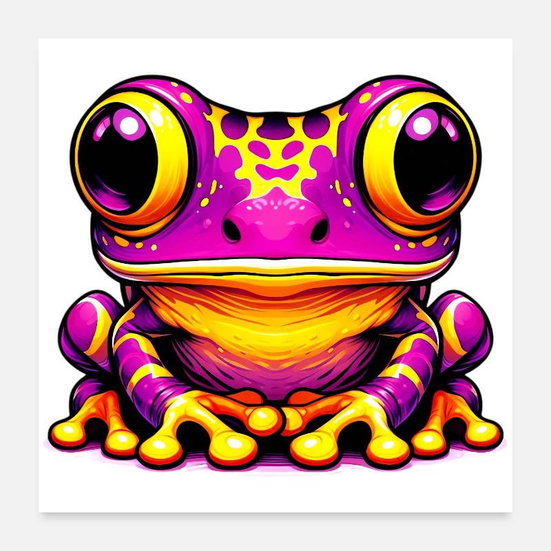 Frog Poster 24" x 24" (60x60 cm)