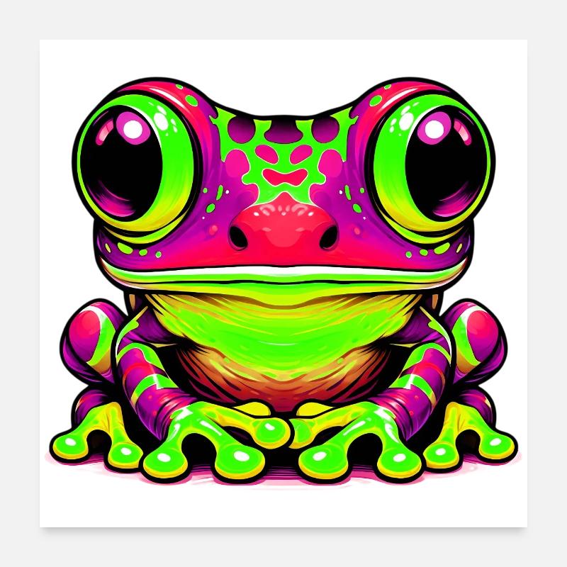 Frosch Poster 60x60 cm