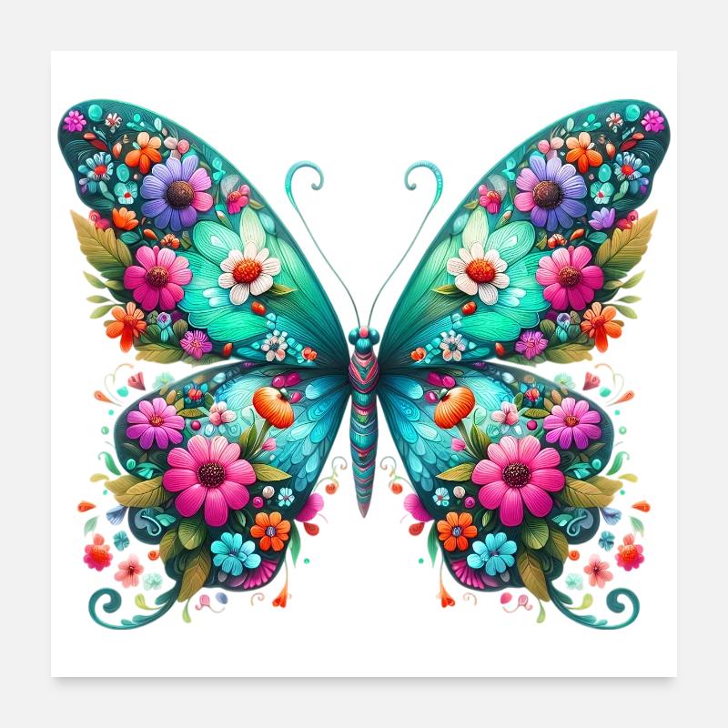 Papillon Poster 60 x 60 cm