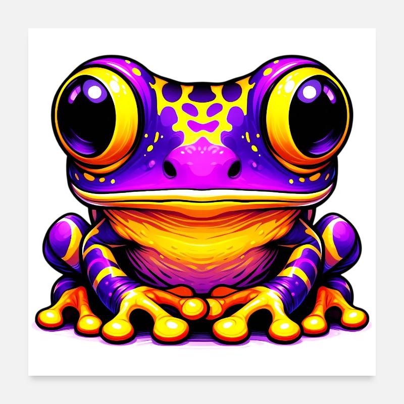 Frog Poster 24" x 24" (60x60 cm)